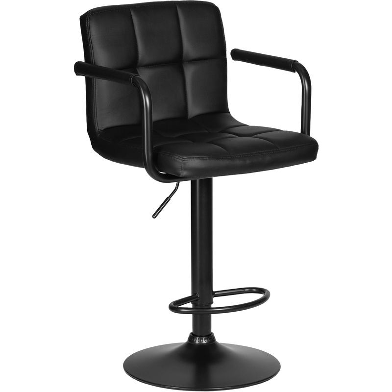 Изображение товара Стул барный LM-5011_BlackBase чёрный/ (экокожа, фанера)