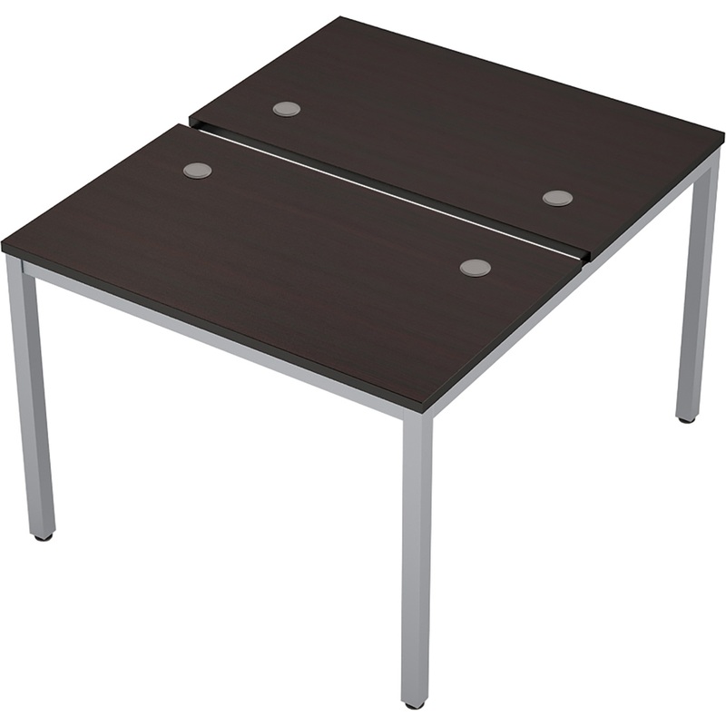 Изображение товара Стол приставной Avance 6МБ.267 двухместный венге алюминий матовый 1000х1235х750 мм