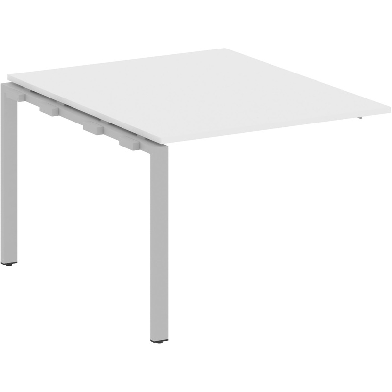 Изображение товара Элемент для стола переговоров Metal System Style БП.ППРГ-1 1000x1235x750 мм белый/серый