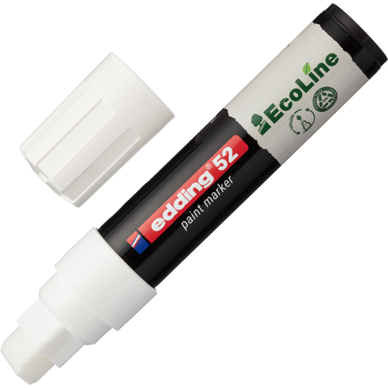 Изображение товара Промышленный лаковый маркер Edding водная основа белый 4-15 мм 4-52-049