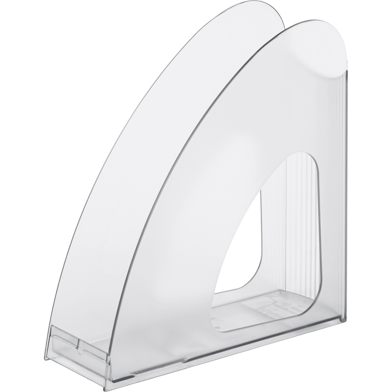 Изображение товара Вертикальный пластиковый лоток для бумаг Han twin 76 мм прозрачный модернизированный