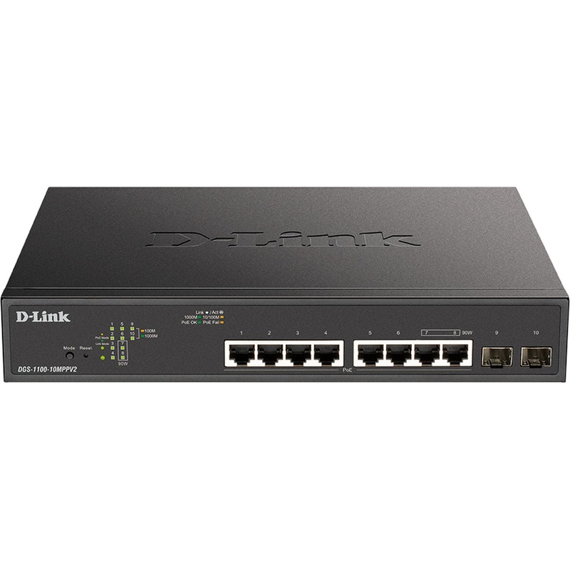 Изображение товара Коммутатор D-Link DGS-1100-10MPPV2/A3A