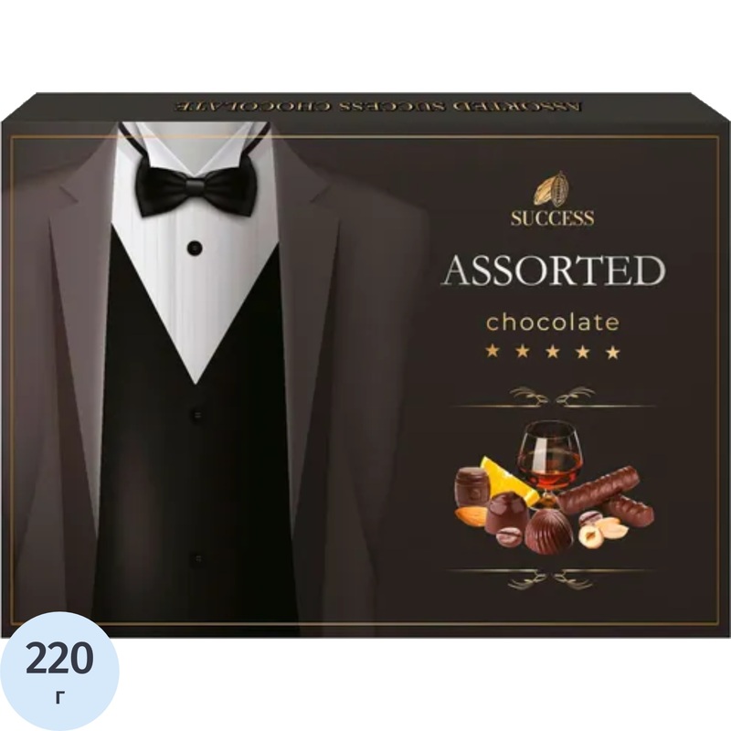 Изображение товара Конфеты Success Джентльменский набор Премиум ассорти 220 г
