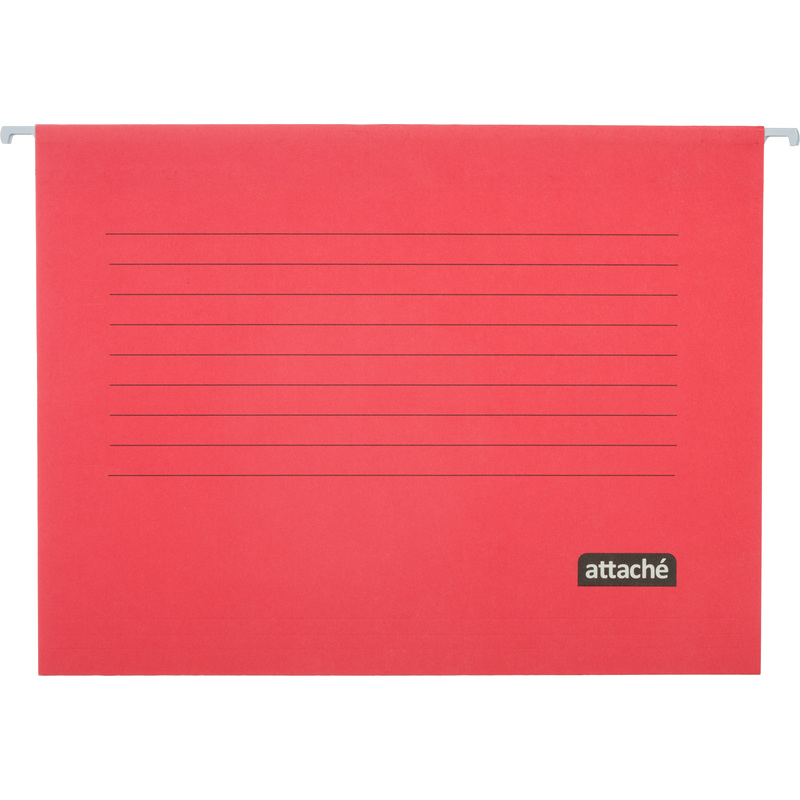 Изображение товара Подвесная папка Attache А4 до 200 листов красная 5 штук в упаковке