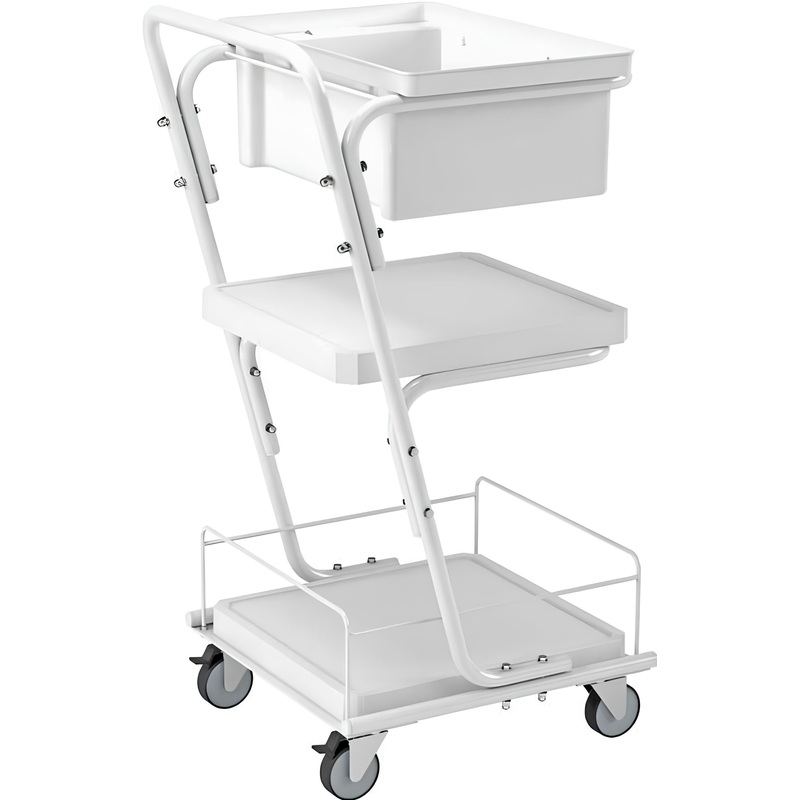 Изображение товара Тележка медицинская для процедурных кабинетов (белый, 525x965x470 мм)