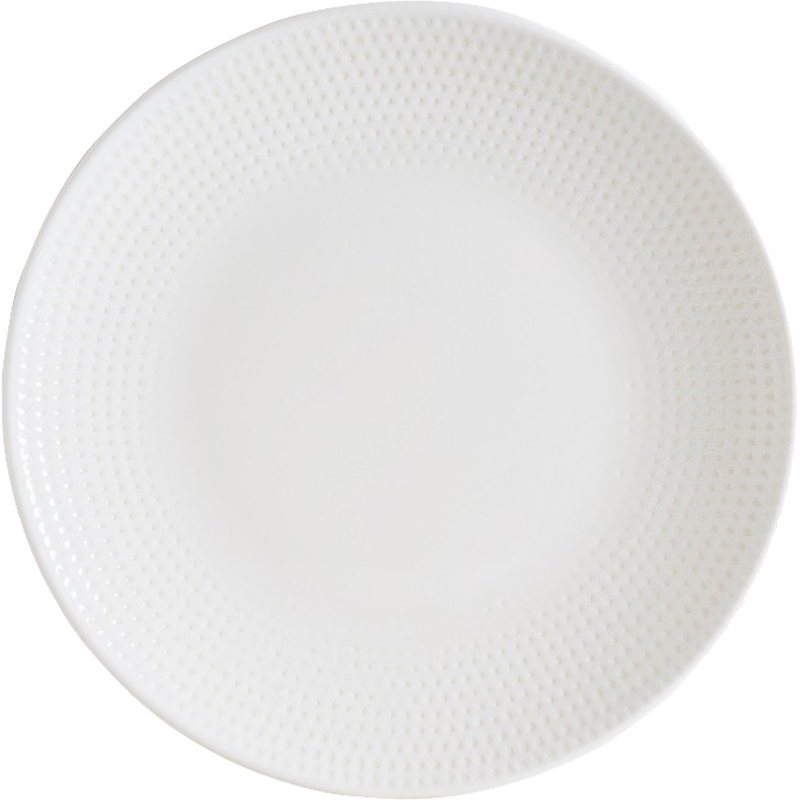 Изображение товара Универсальная фарфоровая тарелка Bonna Пьюре Дот Гурмэ 27 см белая для профессиональной и домашней