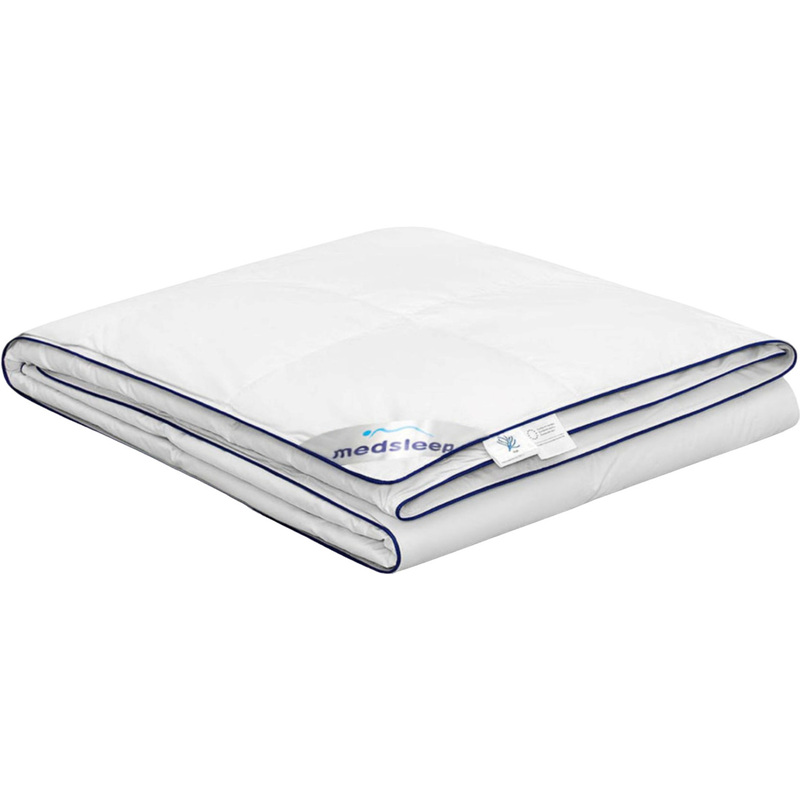 Изображение товара Одеяло 2-спальное Medsleep Mayura 175х200 см стеганое с кантом белое