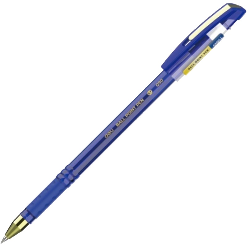 Изображение товара Ручка шариковая Deli EQ90 синяя, неавтоматическая, сменный стержень