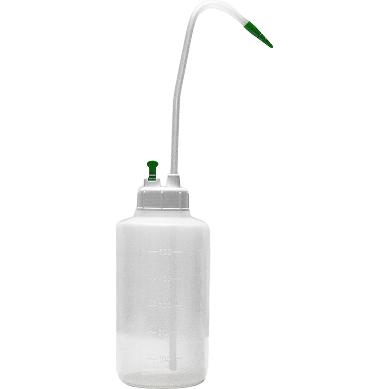 Изображение товара Промывалка лабораторная полиэтиленовая 500 мл с клапаном и градуировкой Россия