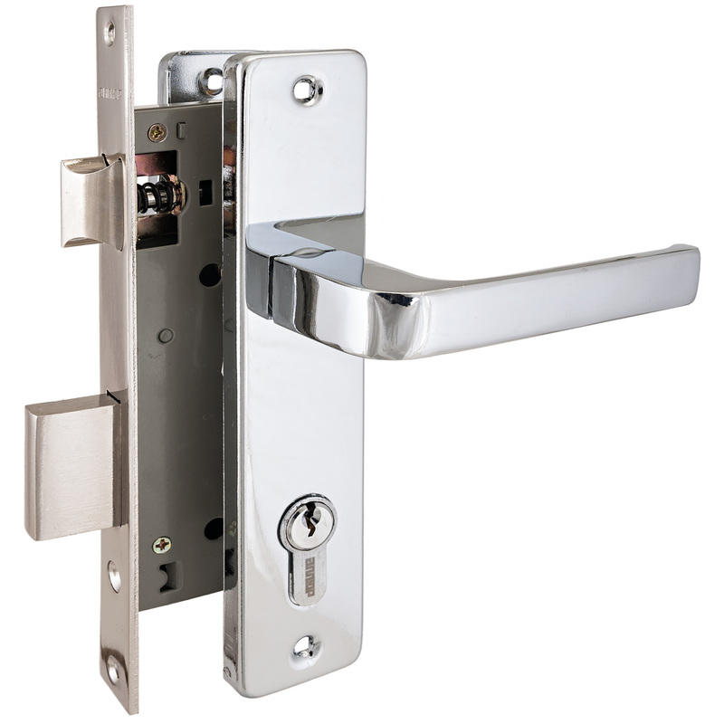 Изображение товара Врезной замок Аллюр 126/1 CP хромированный для деревянных дверей