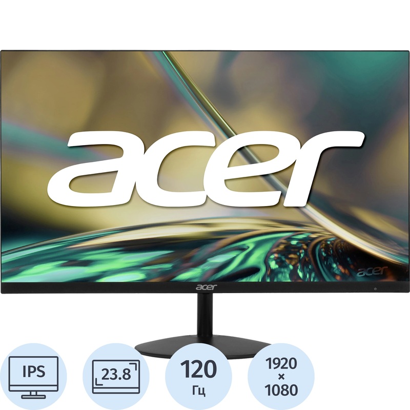 Изображение товара Монитор 23.8 Acer SA242YG0bi IPS Full HD 120 Гц HDMI VGA черный