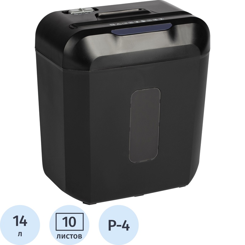 Изображение товара Шредер ProMega office OS808-10C 4-й уровень секретности объем 14 л уничтожитель документов