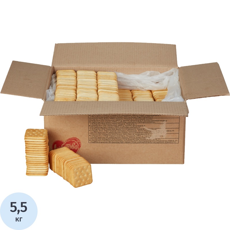 Изображение товара Печенье затяжное Любятово Крекер Янтарный с солью 5.5 кг