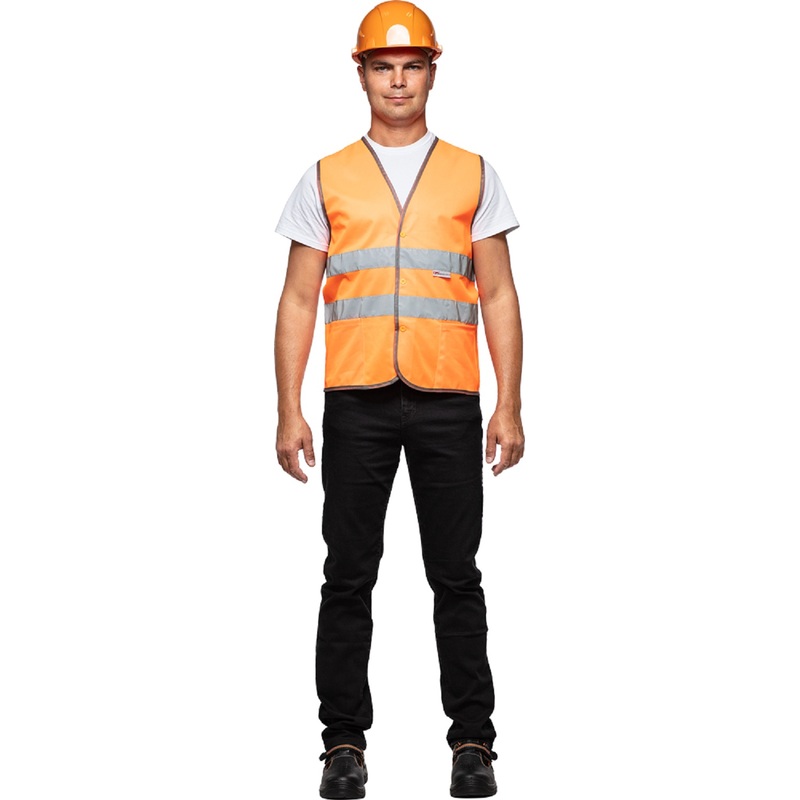 Изображение товара Жилет сигнальный Тип 2Т оранжевый с СОП 56-58 размеры для безопасных работ