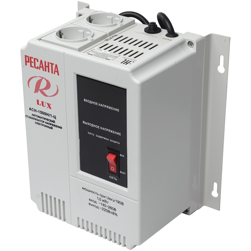 Изображение товара Стабилизатор напряжения Ресанта АСН-1500Н/1-Ц для защиты приборов