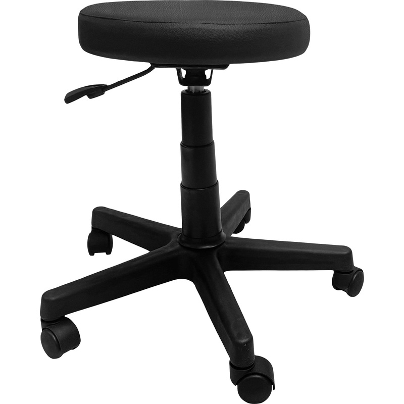 Изображение товара Табурет лабораторный РС 01.00.12 ПП Лайт чёрный из искусственной кожи