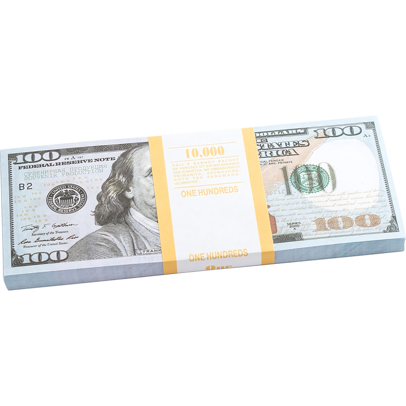 Изображение товара Сувенирные деньги Эврика Забавная Пачка 100 долларов