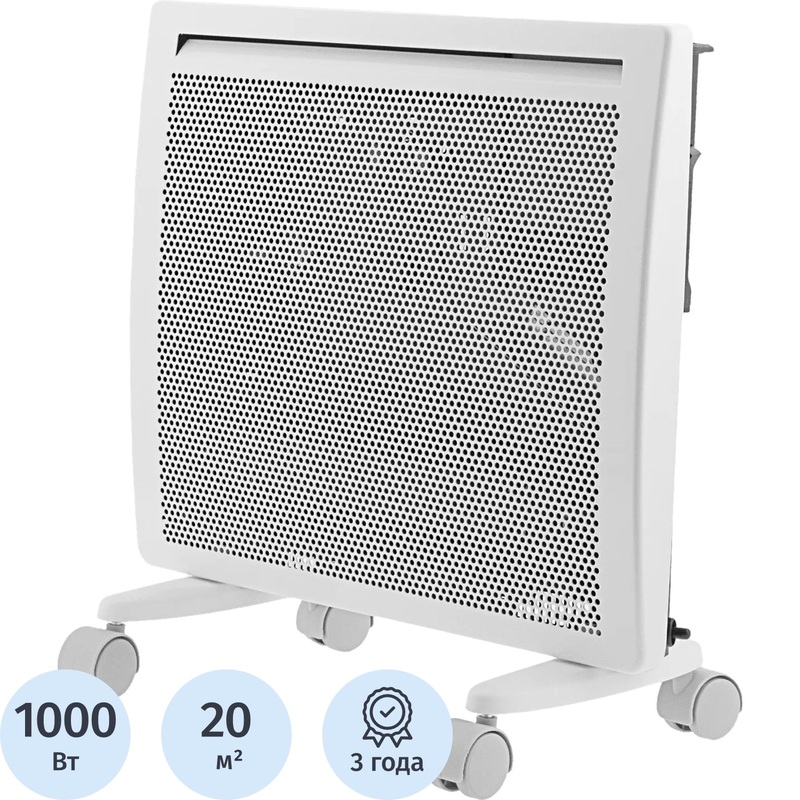 Изображение товара Конвектор Denzel HybridX-1000 белый (1000 Вт, с терморегулятором, 98118)