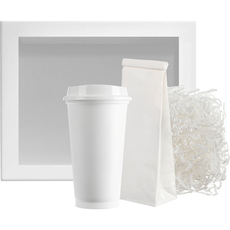 Изображение товара Подарочный набор White pause с чайным стаканом и чаем