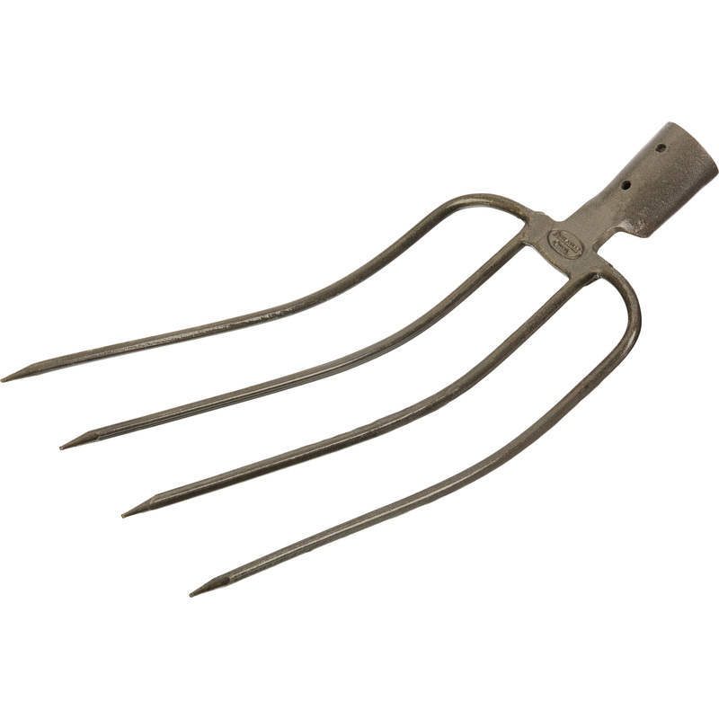 Изображение товара Вилы навозные Rusсад без черенка 4-рогие 18x31 см