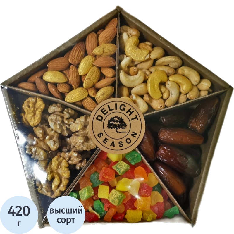 Изображение товара Коктейль из сухофруктов и орехов Delight Season 420 г