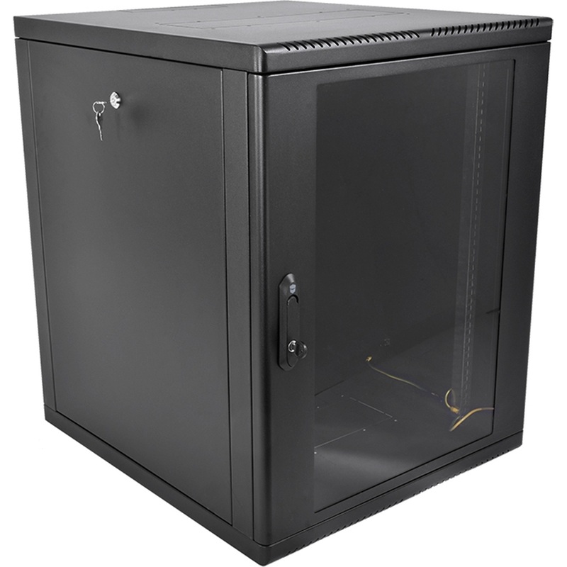 Изображение товара Широкий настенный телекоммуникационный шкаф ЦМО 15U ШРН-М-15.650-9005 600x660x745 мм