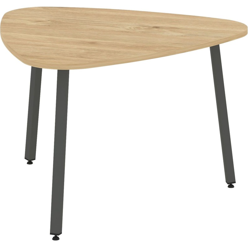 Изображение товара Стол для переговоров SN-4.SPRG-71.3 тиквуд светлый/антрацит 1200х1200х750 мм