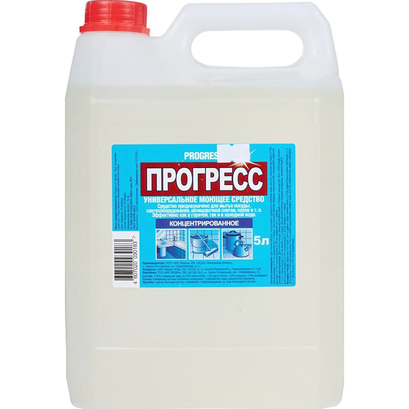 Изображение товара Универсальное чистящее средство Прогресс жидкость 5 л канистра
