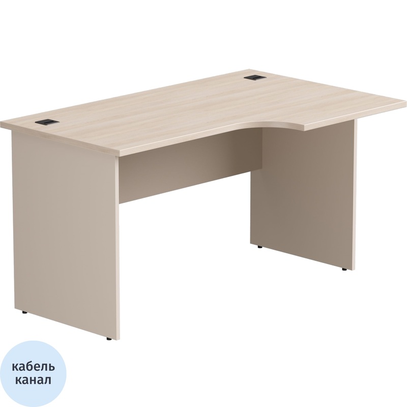Изображение товара Стол эргономичный EVO 254S113DY/GU правый кашемир/дуб соната