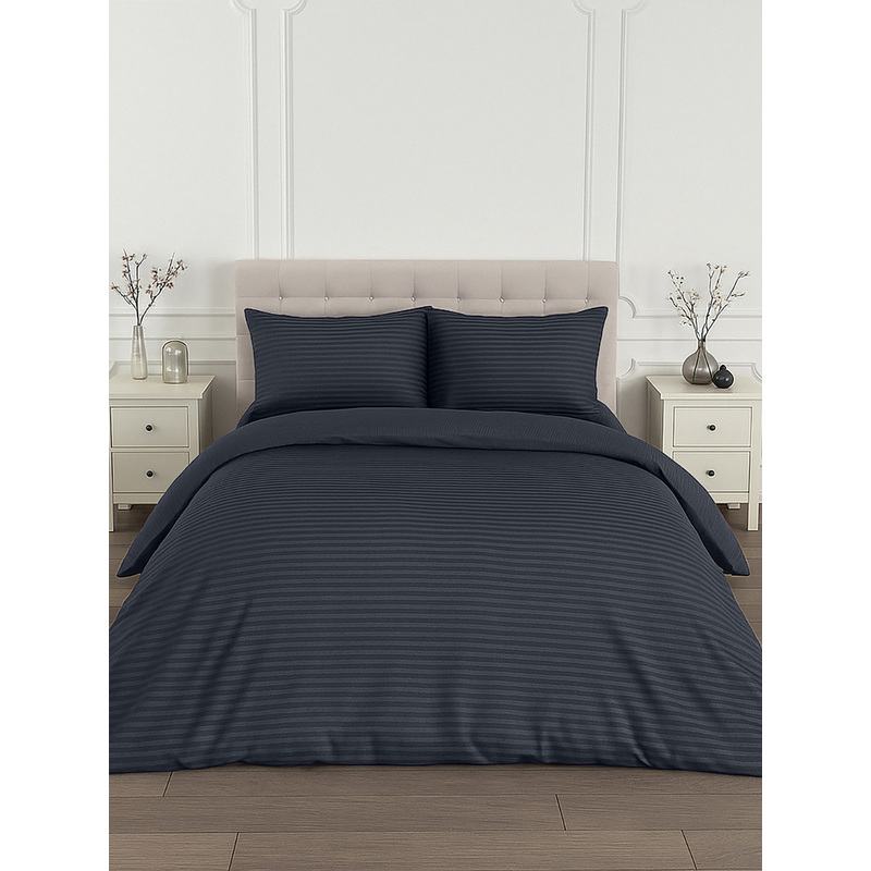 Изображение товара Комплект постельного белья Monocolor семейное страйп-сатин 50x70/70x70 см (153133)