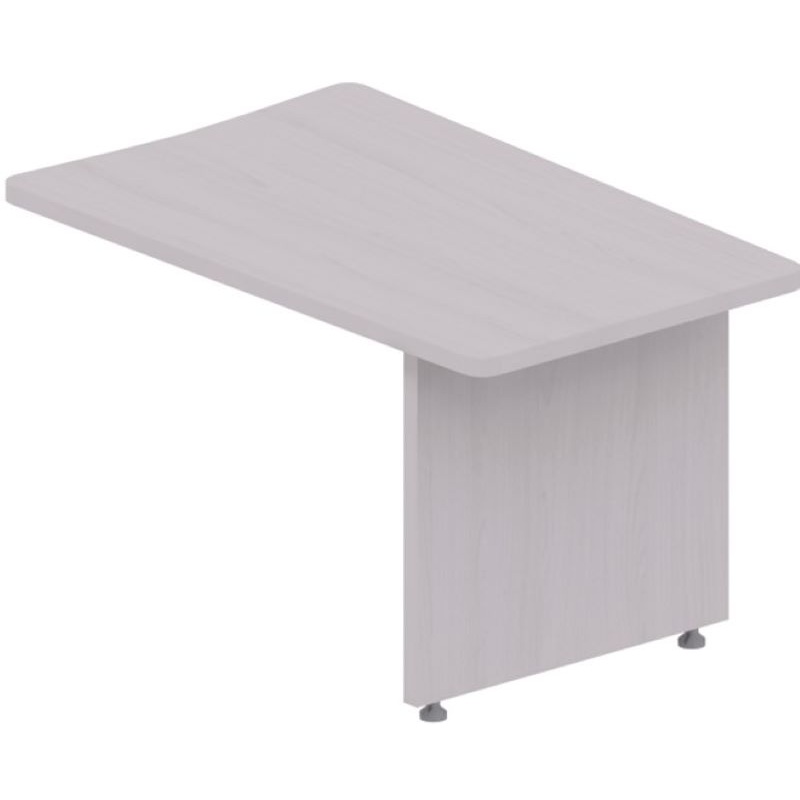 Изображение товара Брифинг-приставка Форум из ЛДСП, цвет дуб молочный, 1300х830х750 мм