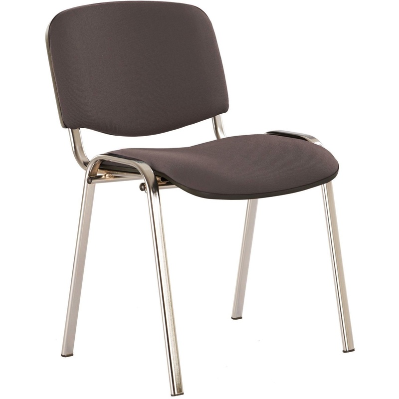 Изображение товара Офисный стул изо серый ткань металл хромированный