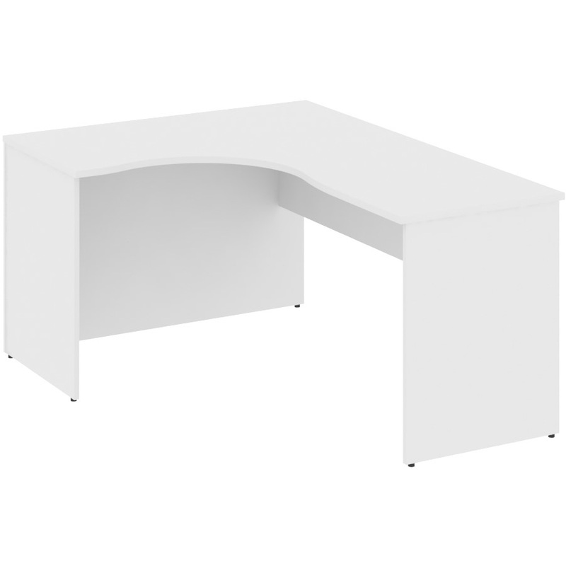 Изображение товара Угловой стол Riva А.СА-4 Л левый белый 1600х1200х750 мм мебель для кухни и офиса