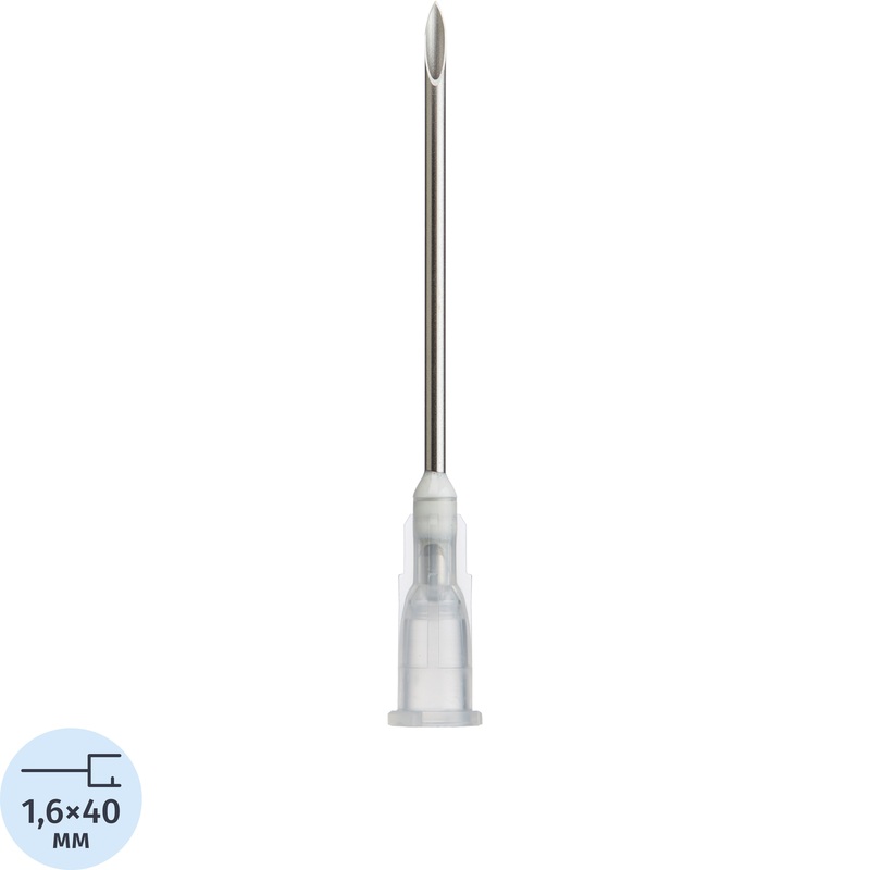 Изображение товара Игла инъекционная Paramed 16G 1.6 x 40 мм 100 шт стерильная