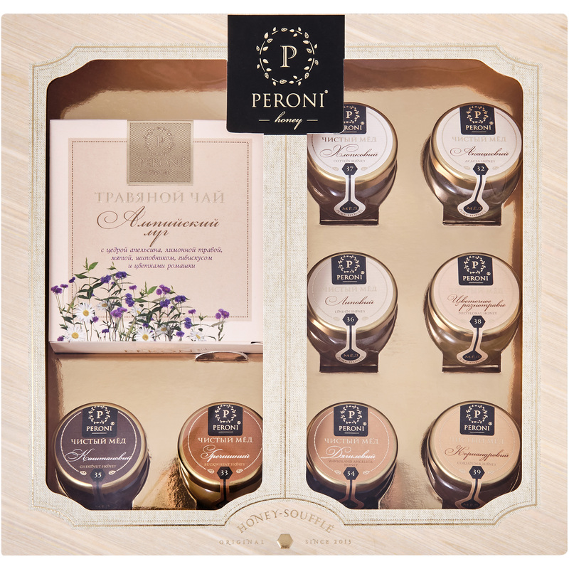 Изображение товара Мед и чай набор Peroni (3 набора в упаковке)