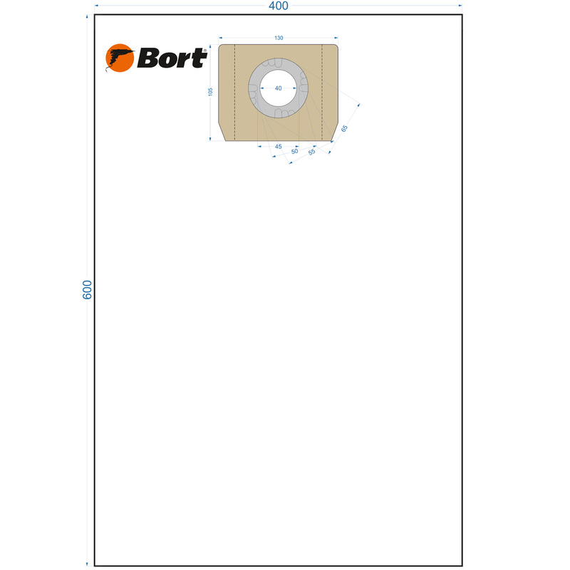 Изображение товара Мешки пылесборные Bort BB-05U 5 штук совместимы с множеством моделей