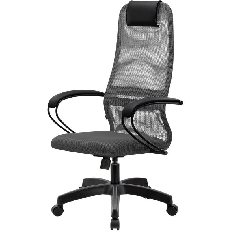 Изображение товара Офисное кресло Ergolife Sit 8 тёмно-серое с механизмом Top Gun и регулировкой поясничного упора