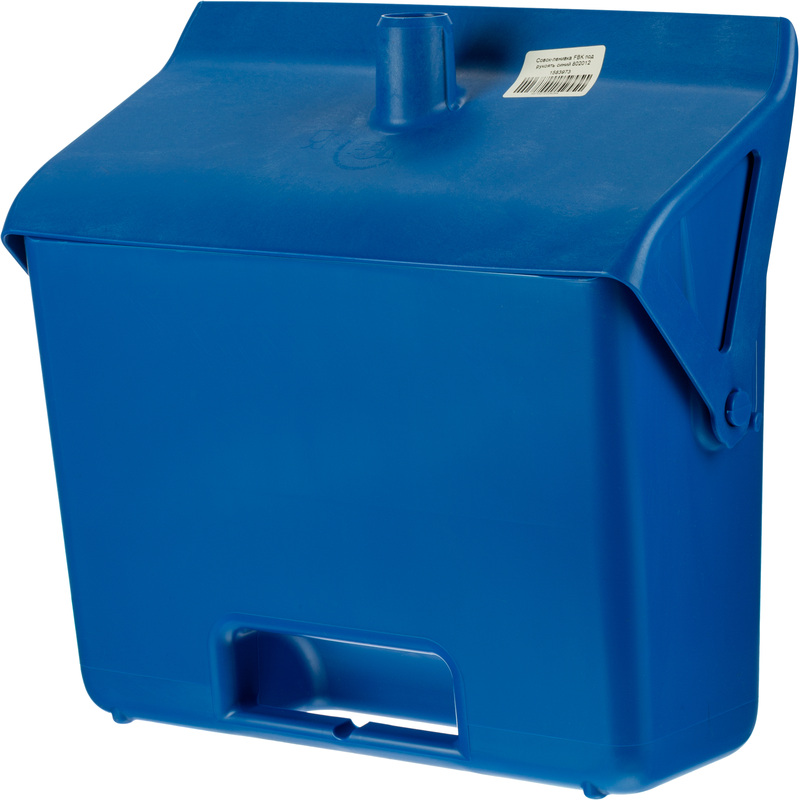 Изображение товара Совок-ловушка для мусора с крышкой FBK 31 см пластиковый синий