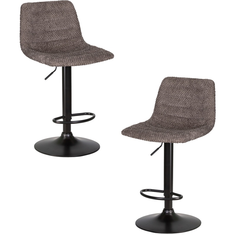 Изображение товара Стул барный LM-5037-N какао/чёрный (текстиль, фанера)