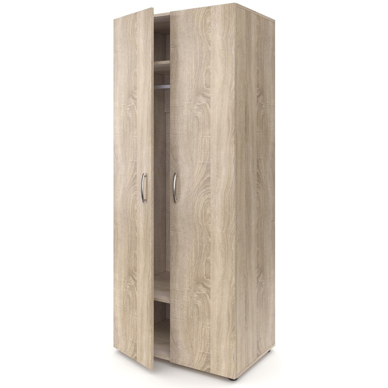 Изображение товара Шкаф для одежды МДО глубокий дуб сонома 800x520x1950 мм уцененный