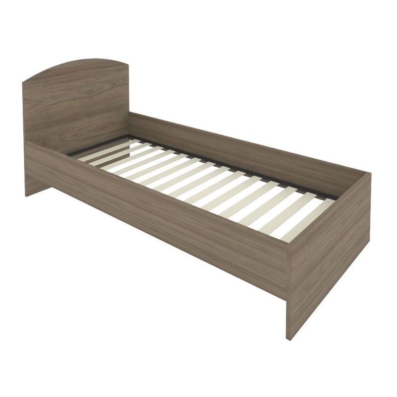 Изображение товара Кровать с изголовьем Light С-КИ-90 из ЛДСП цвета вяз, 2050x950 мм