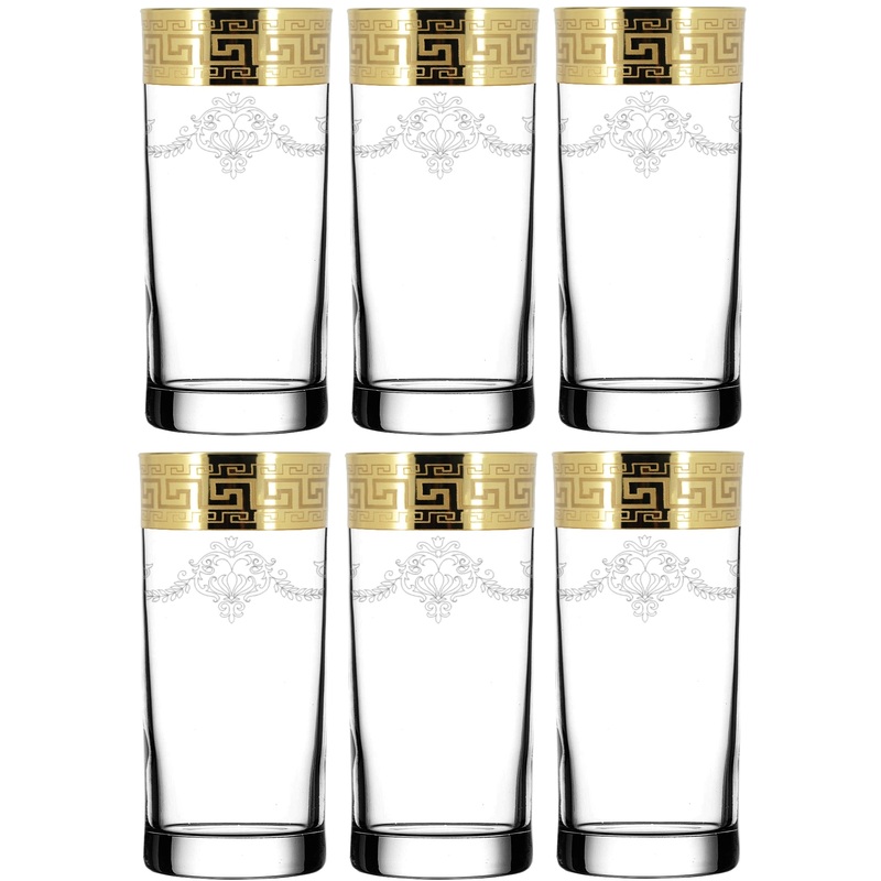 Изображение товара Набор стаканов Promsiz Барокко стеклянные 290 мл (6 штук в упаковке)