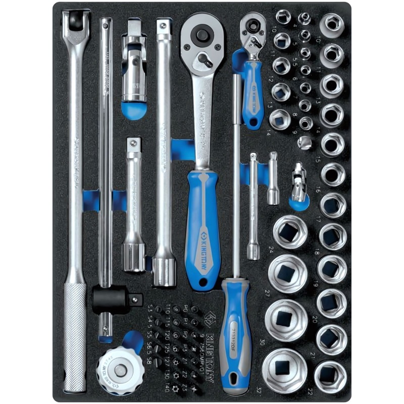 Изображение товара Набор головок King Tony 1/4" и 1/2" 60 предметов профессиональный