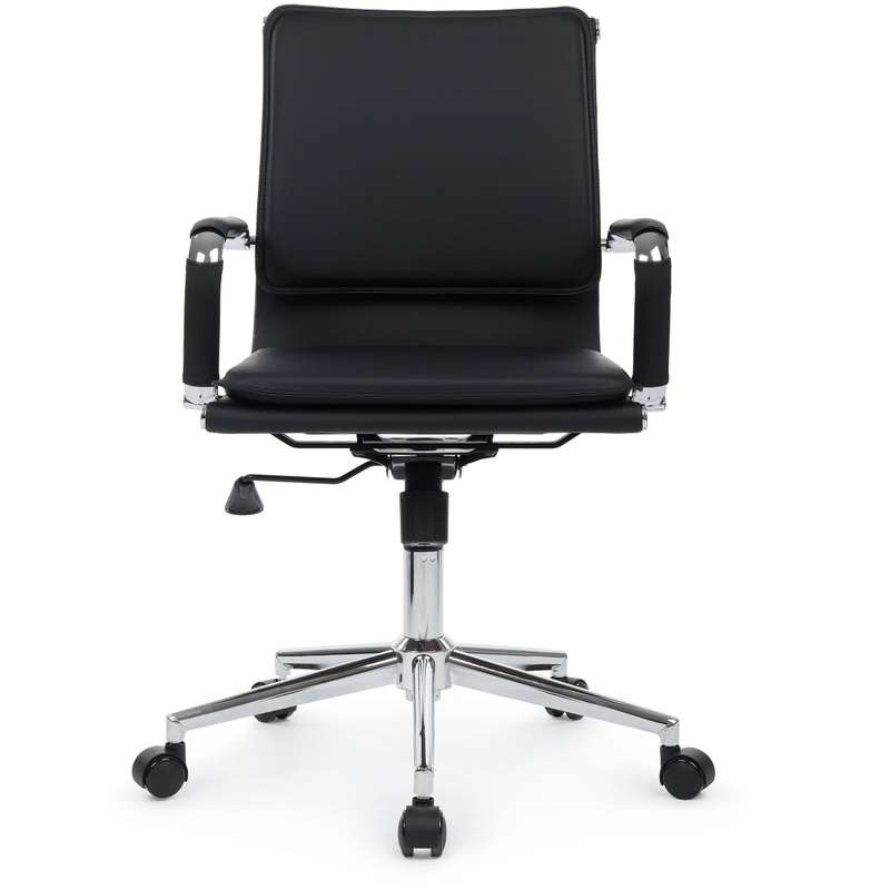 Изображение товара Кресло офисное для руководителей RV Design Hugo из экокожи хромированный металл