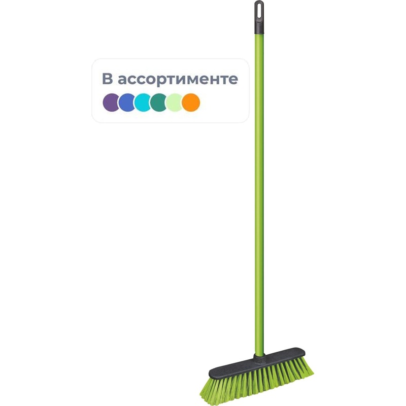 Изображение товара Щётка для пола Azur 31 см средней жёсткости с ручкой 110 см