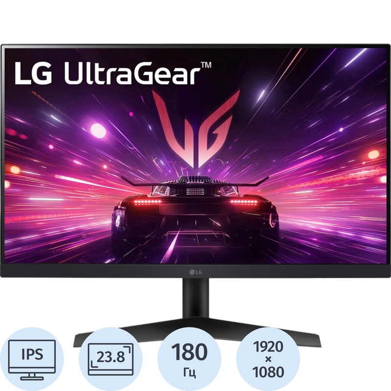 Изображение товара Монитор 23.8" LG UltraGear 24GS60F-B чёрный