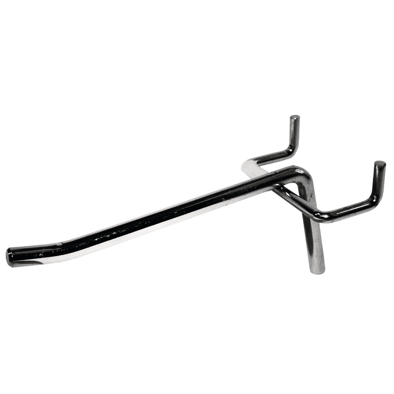 Изображение товара Одинарный крючок для перфорации S 293-S/250 хромированный 250мм упаковка 100 штук