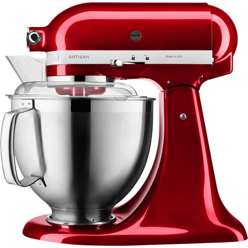 Изображение товара Миксер KitchenAid 5KSM185PSECA в красном цвете с 10 скоростями