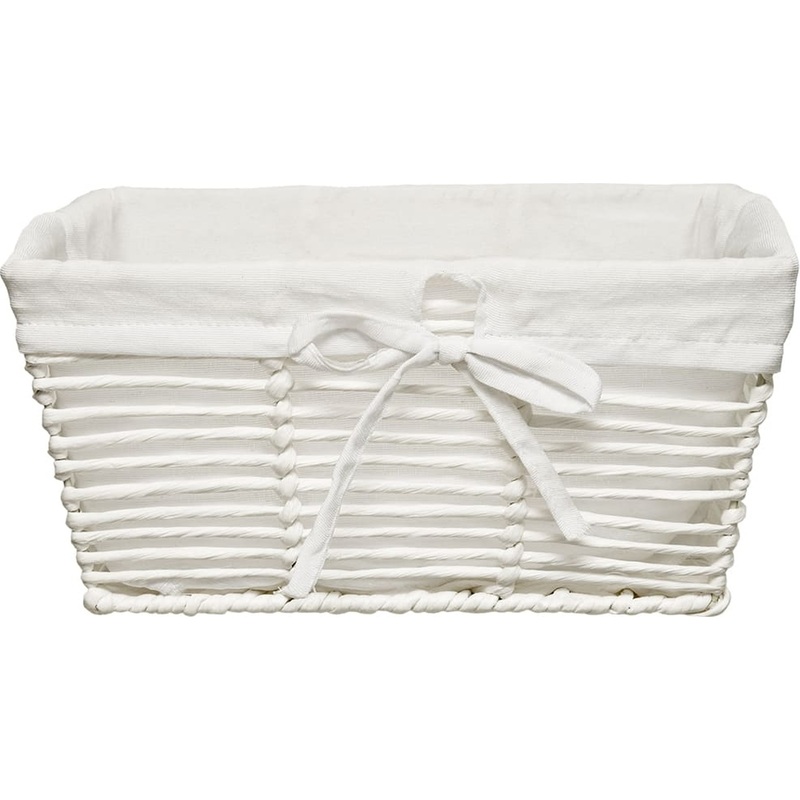 Изображение товара Корзина для хранения Handy Home Paper 36x27x18 см белая стильная эко корзина