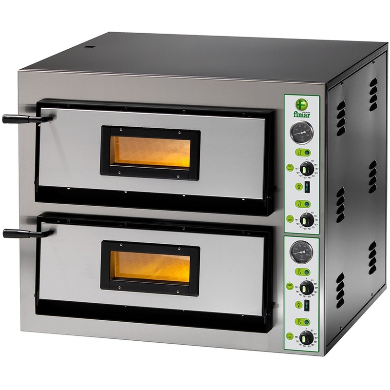 Изображение товара Печь для пиццы Fimar FME 4+4 подовая двойная 2 камеры 61x61 см 8.4 кВт